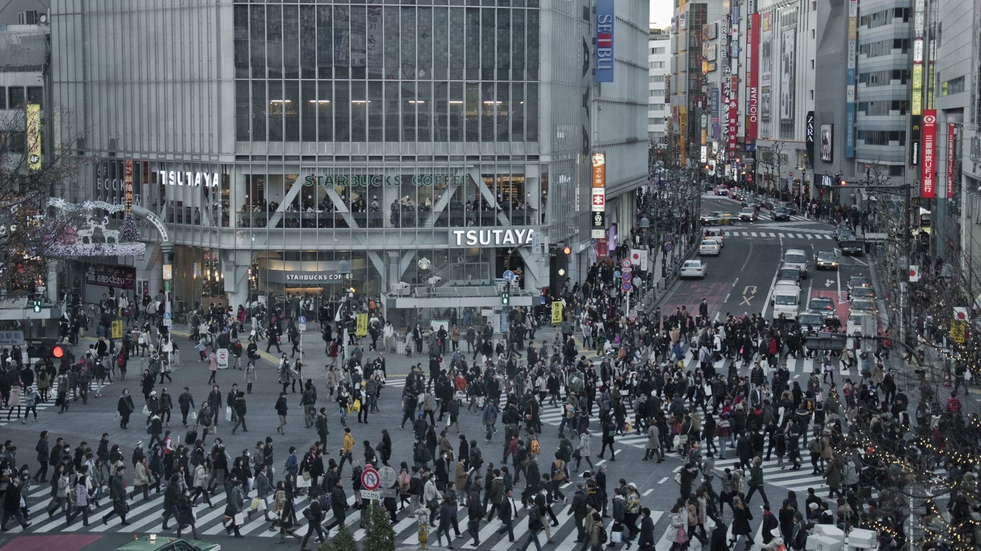 Cruce del barrio de Shibuya en Tokyo